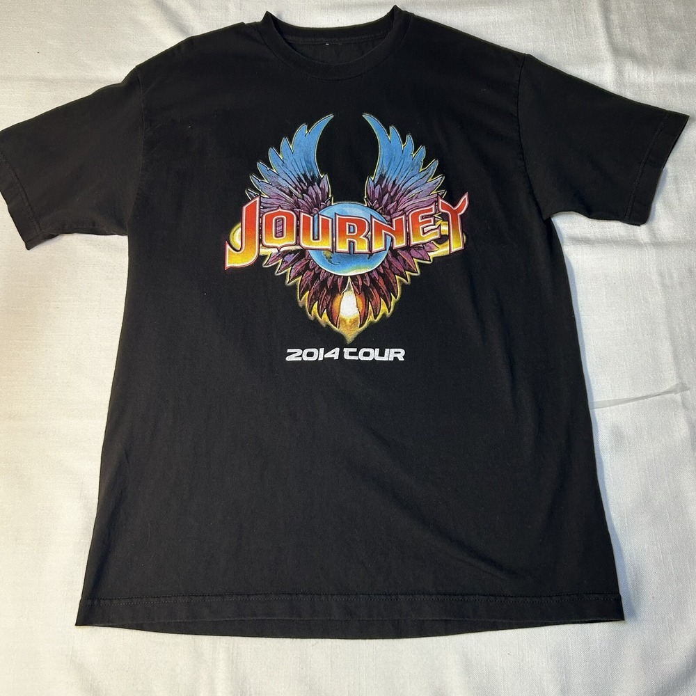Journey Steve‎ Miller Band 2014 T-shirt L Tour Dates Black Unisex